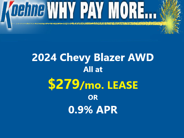 Chevy Blazer Award banner